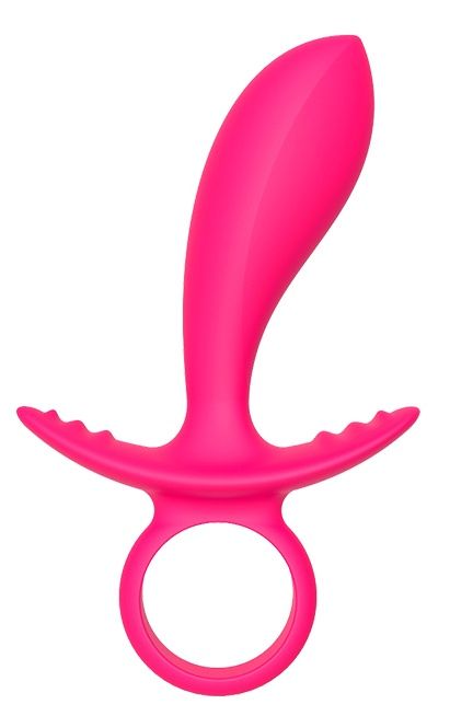 Розовая анальная пробка Silky Anal Finger - 14,5 см. - Dream Toys