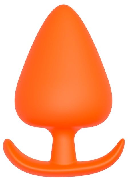 Оранжевая анальная пробка PLUG WITH T-HANDLE - 13,4 см. - Dream Toys