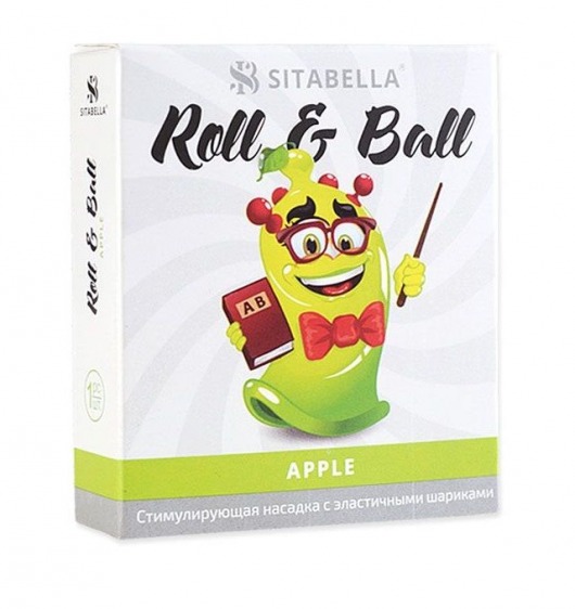 Стимулирующий презерватив-насадка Roll   Ball Apple - Sitabella - купить с доставкой в Нижнем Новгороде