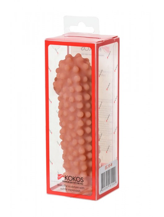 Телесная насадка на фаллос с бугорками KOKOS Extreme Sleeve 10 - 15,8 см. - KOKOS - в Нижнем Новгороде купить с доставкой