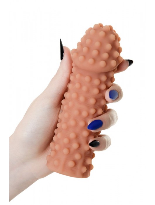 Телесная насадка на фаллос с бугорками KOKOS Extreme Sleeve 10 - 15,8 см. - KOKOS - в Нижнем Новгороде купить с доставкой