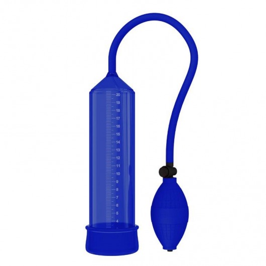Синяя вакуумная помпа - 25 см. - Rubber Tech Ltd - в Нижнем Новгороде купить с доставкой