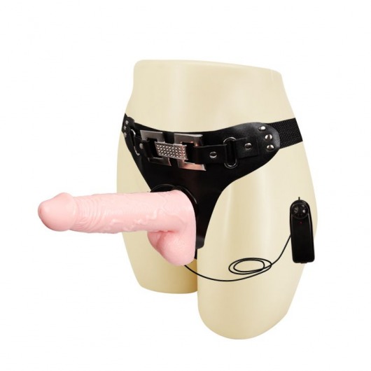 Реалистичный фаллоимитатор телесного цвета на трусиках Harness - 16,5 см. - Bior toys - купить с доставкой в Нижнем Новгороде