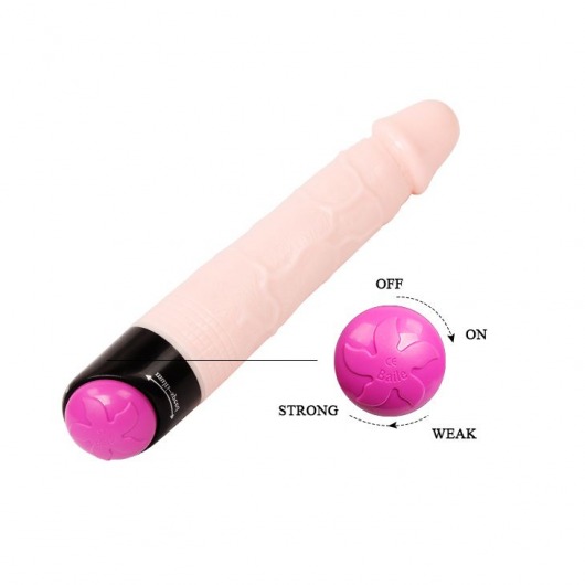 Реалистичный фаллоимитатор с ротацией Realistic Cock Vibe - 23,5 см. - Erowoman-Eroman