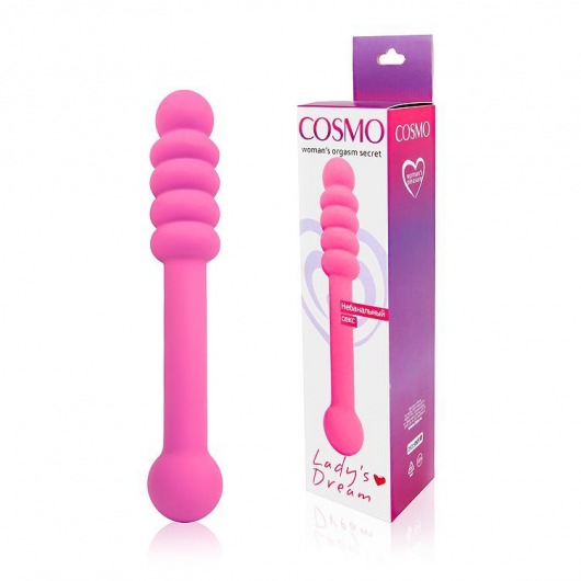 Розовый фаллоимитатор Cosmo - 20 см. - Bior toys