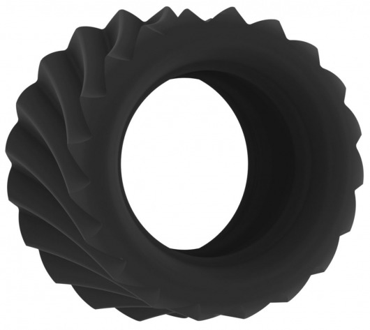 Черное эрекционное кольцо SONO №40 - Shots Media BV - в Нижнем Новгороде купить с доставкой
