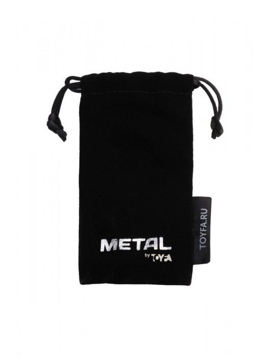 Серебристая коническая анальная пробка с красным кристаллом - 8 см. - ToyFa - купить с доставкой в Нижнем Новгороде