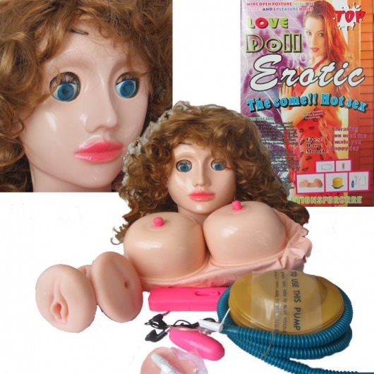 Надувная кукла с вибратором Erotic - Eroticon - в Нижнем Новгороде купить с доставкой