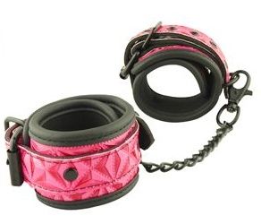 Розово-черные оковы на ноги Ankles Cuffs - Erokay - купить с доставкой в Нижнем Новгороде