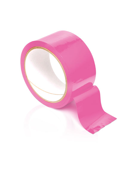Розовая самоклеющаяся лента для связывания Pleasure Tape - 10,6 м. - Pipedream - купить с доставкой в Нижнем Новгороде