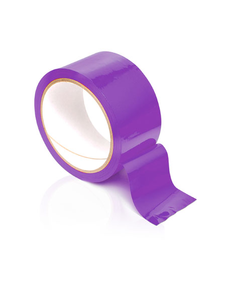 Фиолетовая самоклеющаяся лента для связывания Pleasure Tape - 10,6 м. - Pipedream - купить с доставкой в Нижнем Новгороде