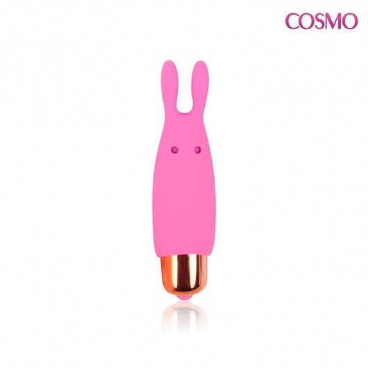Маленький розовый силиконовый вибромассажер - 7,3 см. - Cosmo