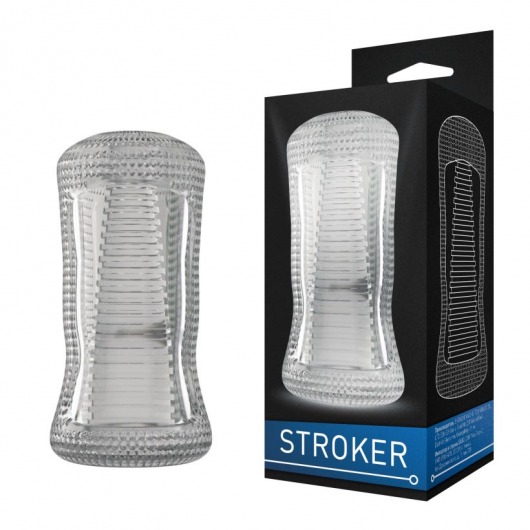 Прозрачный двухсторонний мастурбатор STROKER №1 - Rubber Tech Ltd - в Нижнем Новгороде купить с доставкой