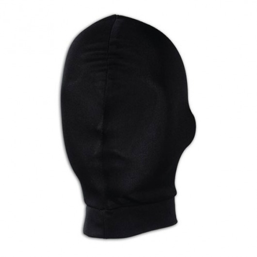 Черная глухая маска на голову - Lux Fetish - купить с доставкой в Нижнем Новгороде