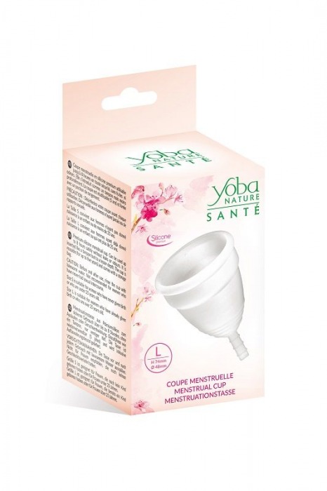 Белая менструальная чаша Yoba Nature Coupe - размер L - Yoba - купить с доставкой в Нижнем Новгороде