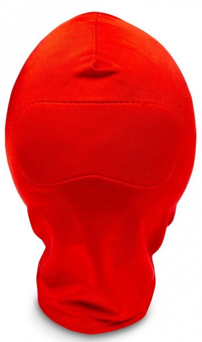 Закрытый красный шлем-маска без прорезей - Пикантные штучки - купить с доставкой в Нижнем Новгороде