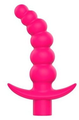 Розовая вибрирующая анальная елочка Sweet Toys - 10,8 см. - Bior toys