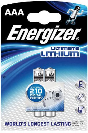 Батарейки Energizer Ultimate Lithium FR03/L92 AAA - 2 шт. - Energizer - купить с доставкой в Нижнем Новгороде
