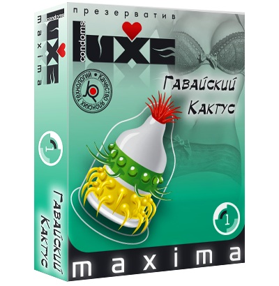 Презерватив LUXE Maxima  Гавайский Кактус  - 1 шт. - Luxe - купить с доставкой в Нижнем Новгороде