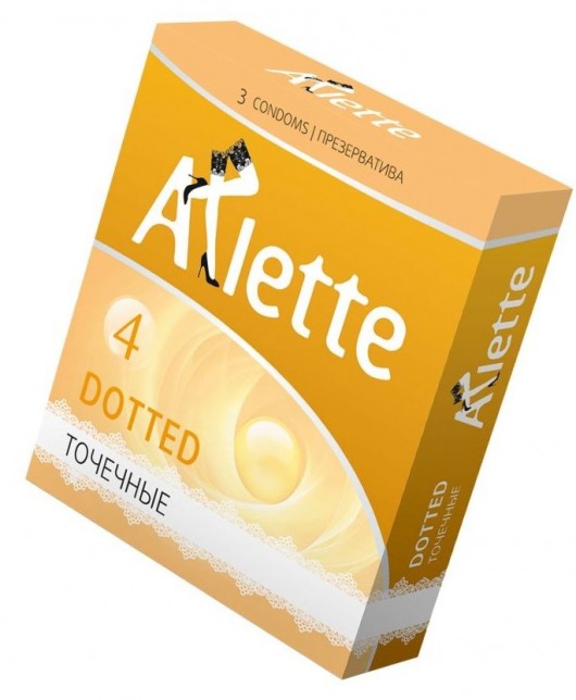 Презервативы Arlette Dotted с точечной текстурой - 3 шт. - Arlette - купить с доставкой в Нижнем Новгороде