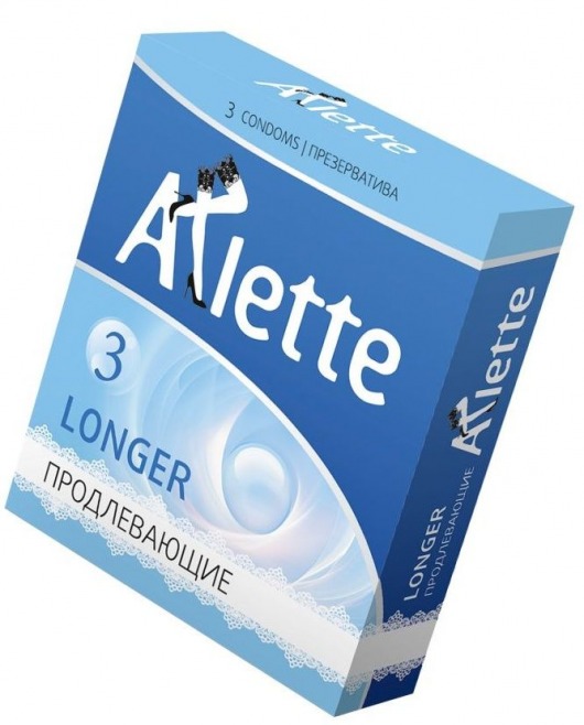 Презервативы Arlette Longer с продлевающим эффектом - 3 шт. - Arlette - купить с доставкой в Нижнем Новгороде
