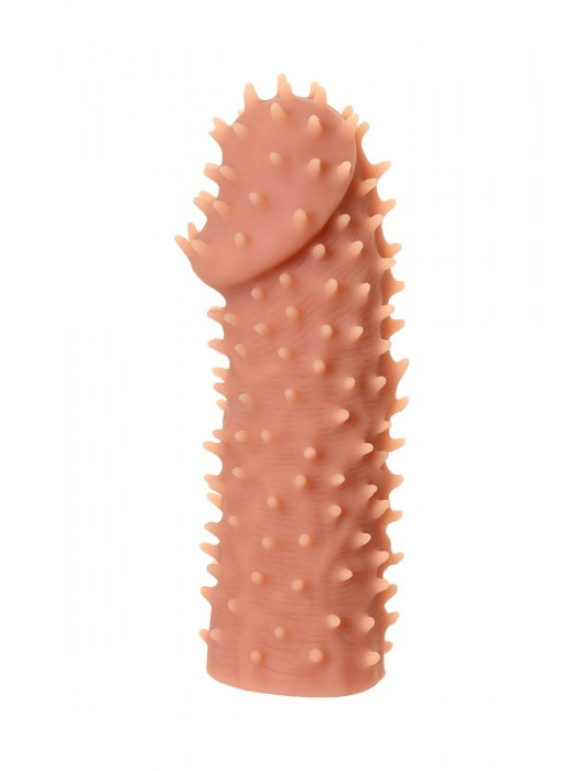 Телесная реалистичная насадка KOKOS Extreme Sleeve 07 с дополнительной стимуляцией - 12,7 см. - KOKOS - в Нижнем Новгороде купить с доставкой