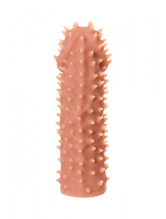 Телесная реалистичная насадка KOKOS Extreme Sleeve 07 с дополнительной стимуляцией - 12,7 см. - KOKOS - в Нижнем Новгороде купить с доставкой