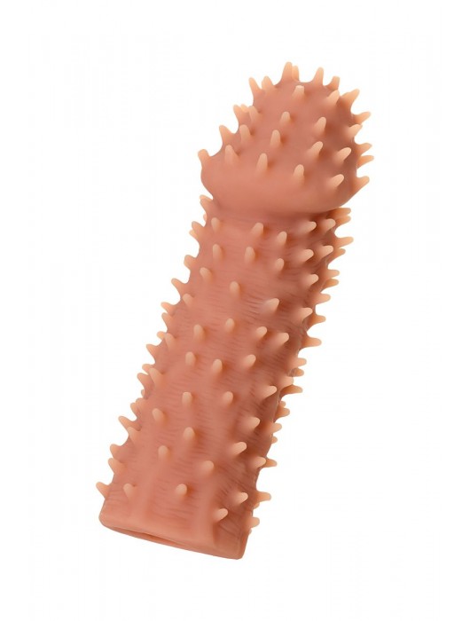 Телесная реалистичная насадка KOKOS Extreme Sleeve 07 с дополнительной стимуляцией - 12,7 см. - KOKOS - в Нижнем Новгороде купить с доставкой