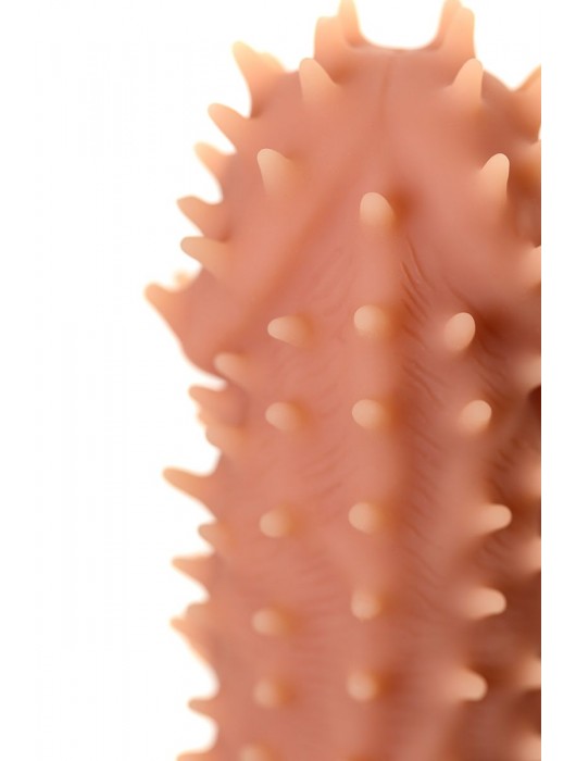 Телесная реалистичная насадка KOKOS Extreme Sleeve 07 с дополнительной стимуляцией - 12,7 см. - KOKOS - в Нижнем Новгороде купить с доставкой