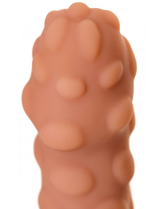 Телесная реалистичная насадка KOKOS Extreme Sleeve 11 с дополнительной стимуляцией - 12,7 см. - KOKOS - в Нижнем Новгороде купить с доставкой