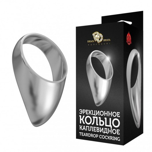 Большое каплевидное эрекционное кольцо TEARDROP COCKRING - Джага-Джага - в Нижнем Новгороде купить с доставкой
