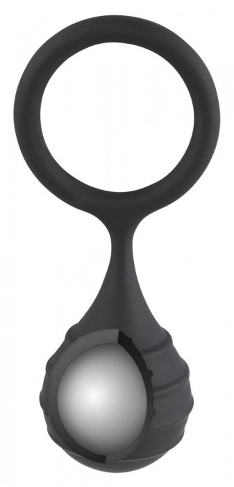 Черное силиконовое кольцо Cock ring   weight с утяжелением - Orion - в Нижнем Новгороде купить с доставкой