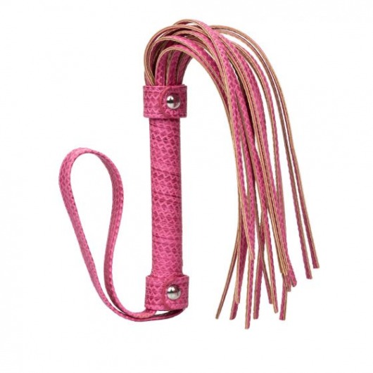 Розовая плеть Tickle Me Pink Flogger - 45,7 см. - California Exotic Novelties - купить с доставкой в Нижнем Новгороде