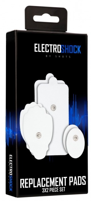 Набор из 6 электронакладок Replacement Pads - Shots Media BV - купить с доставкой в Нижнем Новгороде