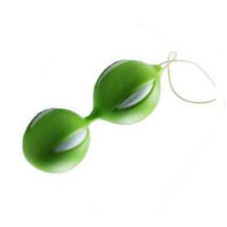 Зеленые вагинальные шарики со шнурочком - 4sexdreaM