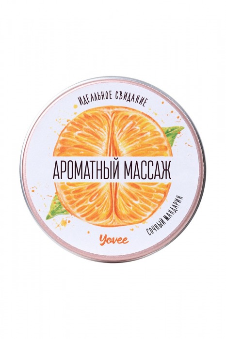 Массажная свеча «Ароматный массаж» с ароматом мандарина - 30 мл. - ToyFa - купить с доставкой в Нижнем Новгороде