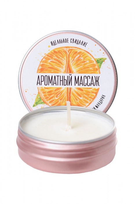 Массажная свеча «Ароматный массаж» с ароматом мандарина - 30 мл. - ToyFa - купить с доставкой в Нижнем Новгороде