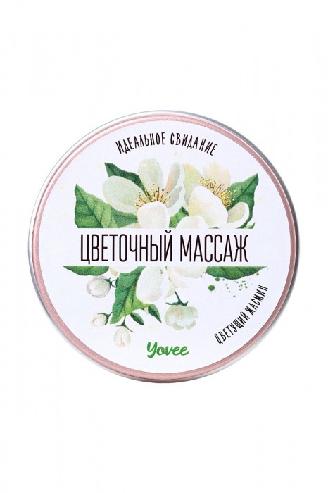 Массажная свеча «Цветочный массаж» с ароматом жасмина - 30 мл. - ToyFa - купить с доставкой в Нижнем Новгороде