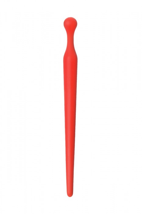 Красный силиконовый уретральный плаг - 10 см. - ToyFa - купить с доставкой в Нижнем Новгороде