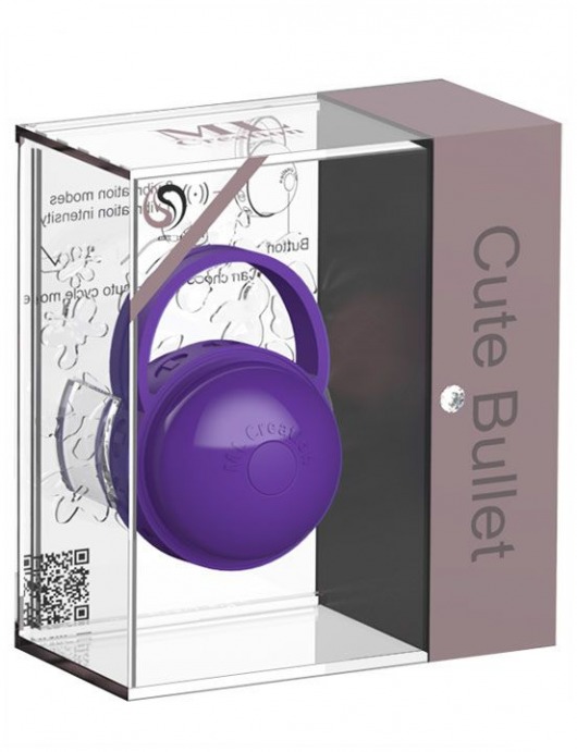 Фиолетовый клиторальный стимулятор Cute Bullet - ML Creation