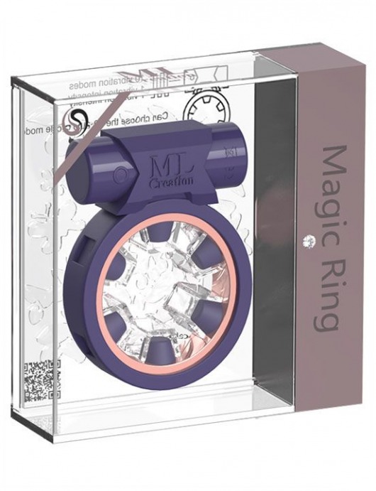 Фиолетовое эрекционное виброкольцо Magic Ring - ML Creation - в Нижнем Новгороде купить с доставкой