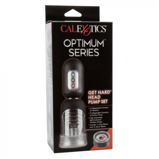 Автоматическая вакуумная помпа с вибрацией Get Hard Head Pump Set - California Exotic Novelties - в Нижнем Новгороде купить с доставкой