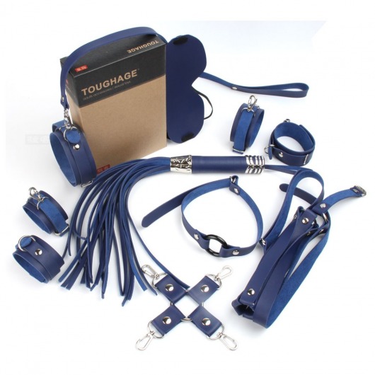 Синий набор БДСМ-девайсов Bandage Kits - Vandersex - купить с доставкой в Нижнем Новгороде