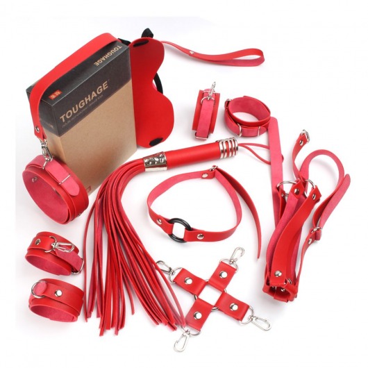 Красный набор БДСМ-девайсов Bandage Kits - Vandersex - купить с доставкой в Нижнем Новгороде