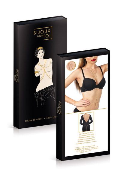 Золотистая упряжь на тело ALISON OR - Bijoux Pour Toi купить с доставкой