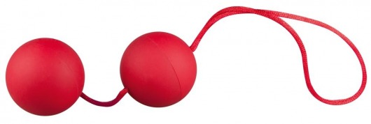 Красные вагинальные шарики Velvet Red Balls - Orion