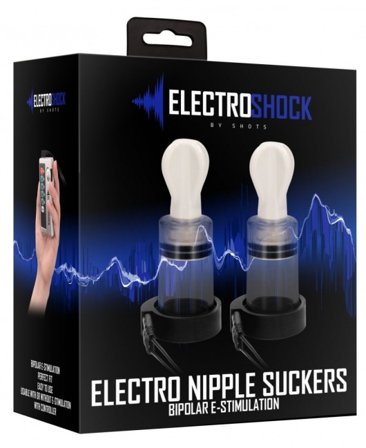 Помпы для сосков с электростимуляцией Electro Nipple Suckers - Shots Media BV - купить с доставкой в Нижнем Новгороде