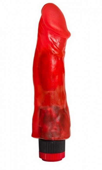 Красный реалистичный вибратор №27 - 19,5 см. - Джага-Джага