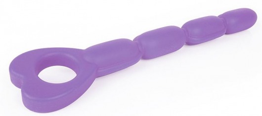 Фиолетовый анальный вибратор-елочка с 10 режимами вибрации - 22,5 см. - A-LOVING