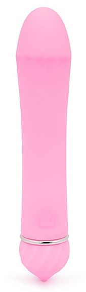 Розовый гладкий вибратор с 11 режимами вибрации - 11,5 см. - A-LOVING